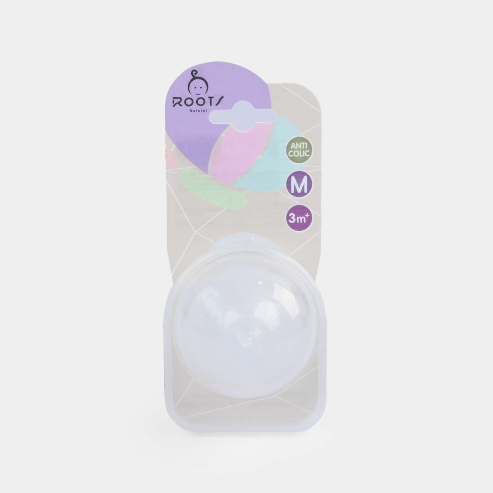 Roots Anti-Colic Wide Neck Nipple - Pack of 2 | 6M+