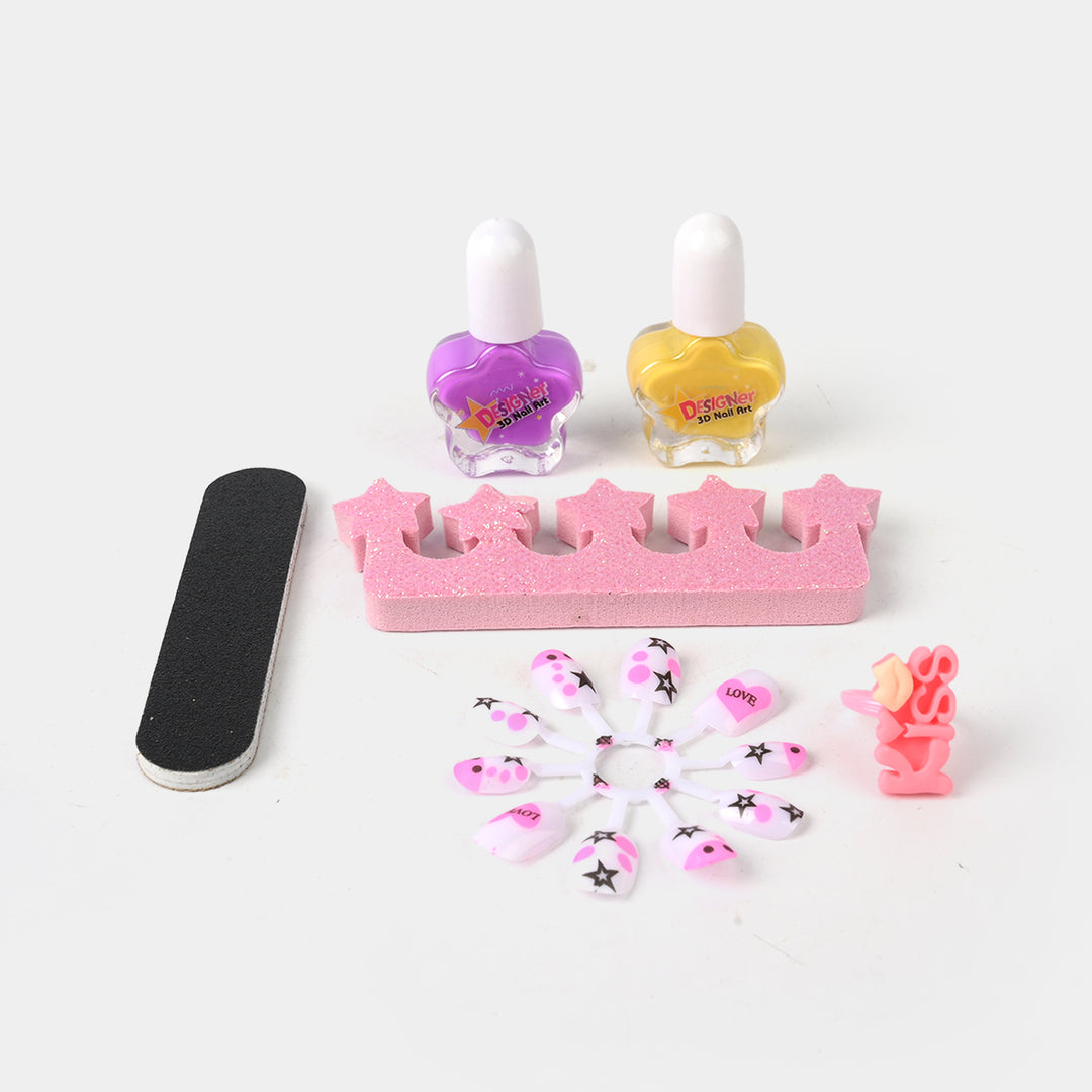 Nail Art Fashion Kit Play Set For Girls