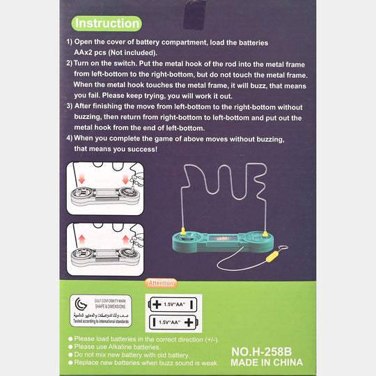 Children's Educational Touch Maze Buzz the Wire Game