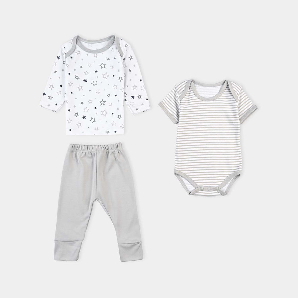 Baby Infant Starter Set 11 Pcs Star-Grey