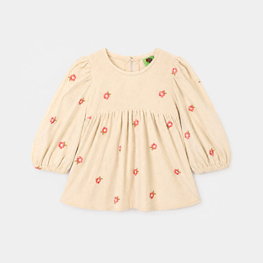 Infant Girls Polyester Emb Top Dusky