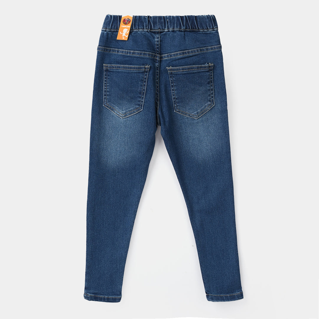 Girls Denim Stretch Jeggings Basic - Mid Blue