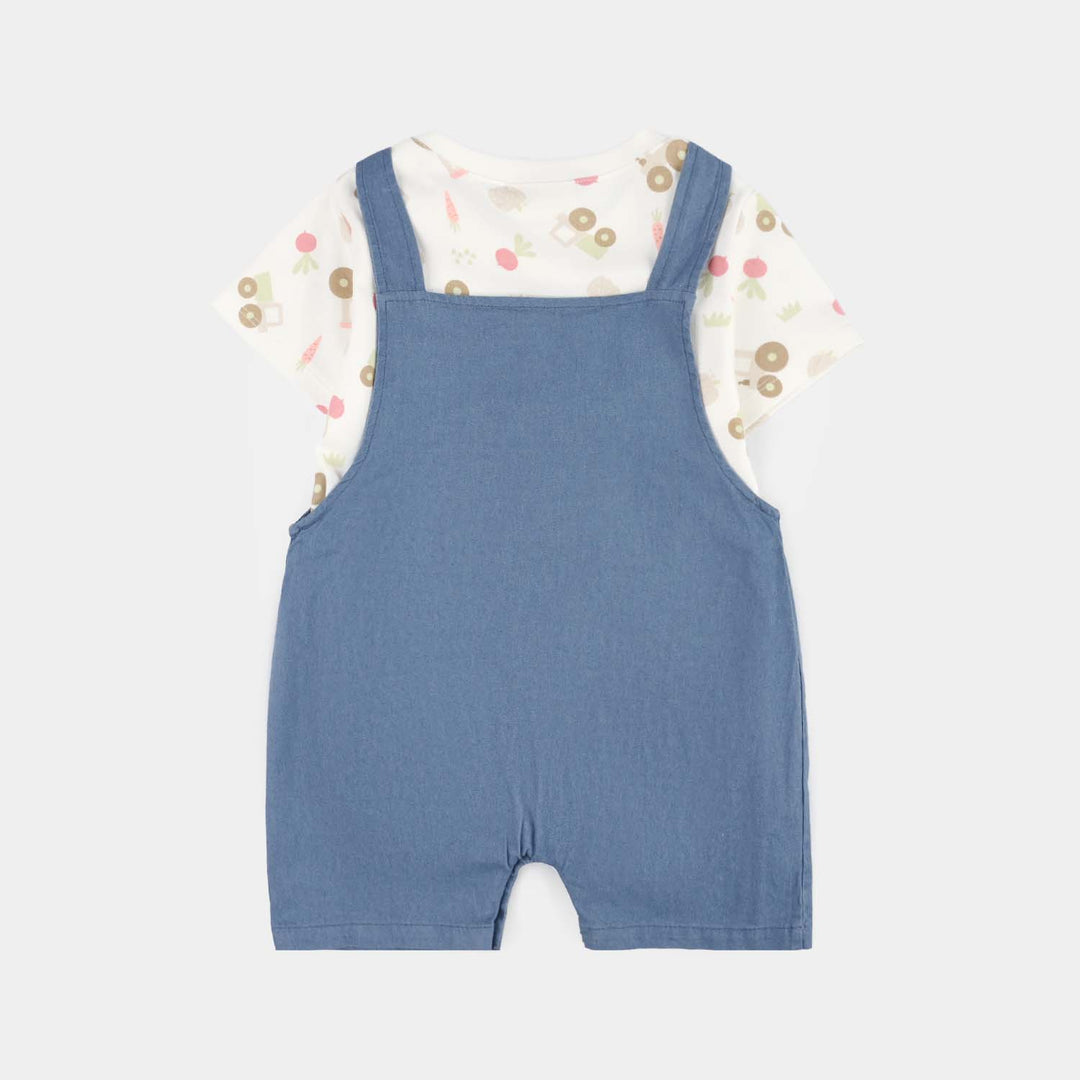 Infant Boys Jersey/Terry 2Pc Suit 287-033-NAVY