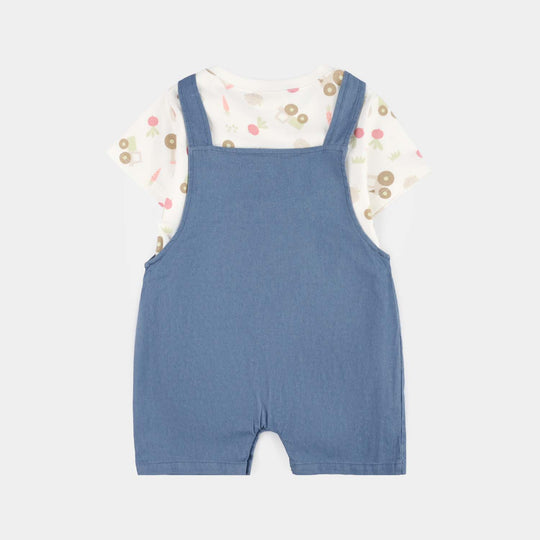 Infant Boys Jersey/Terry 2Pc Suit 287-033-NAVY