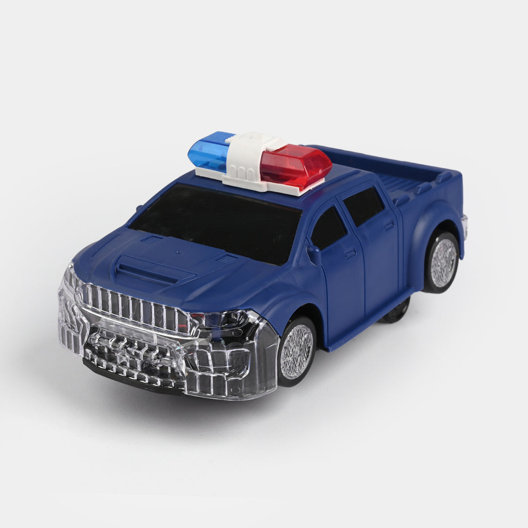Stunt Rotary 2-Form Police Car with Light & Sound
