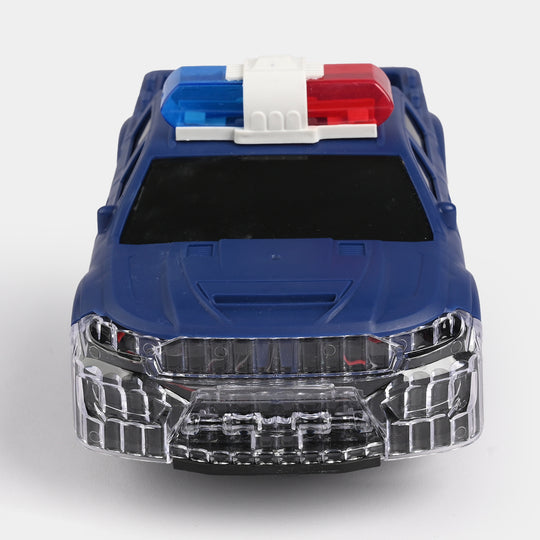 Stunt Rotary 2-Form Police Car with Light & Sound