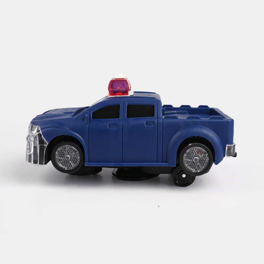 Stunt Rotary 2-Form Police Car with Light & Sound