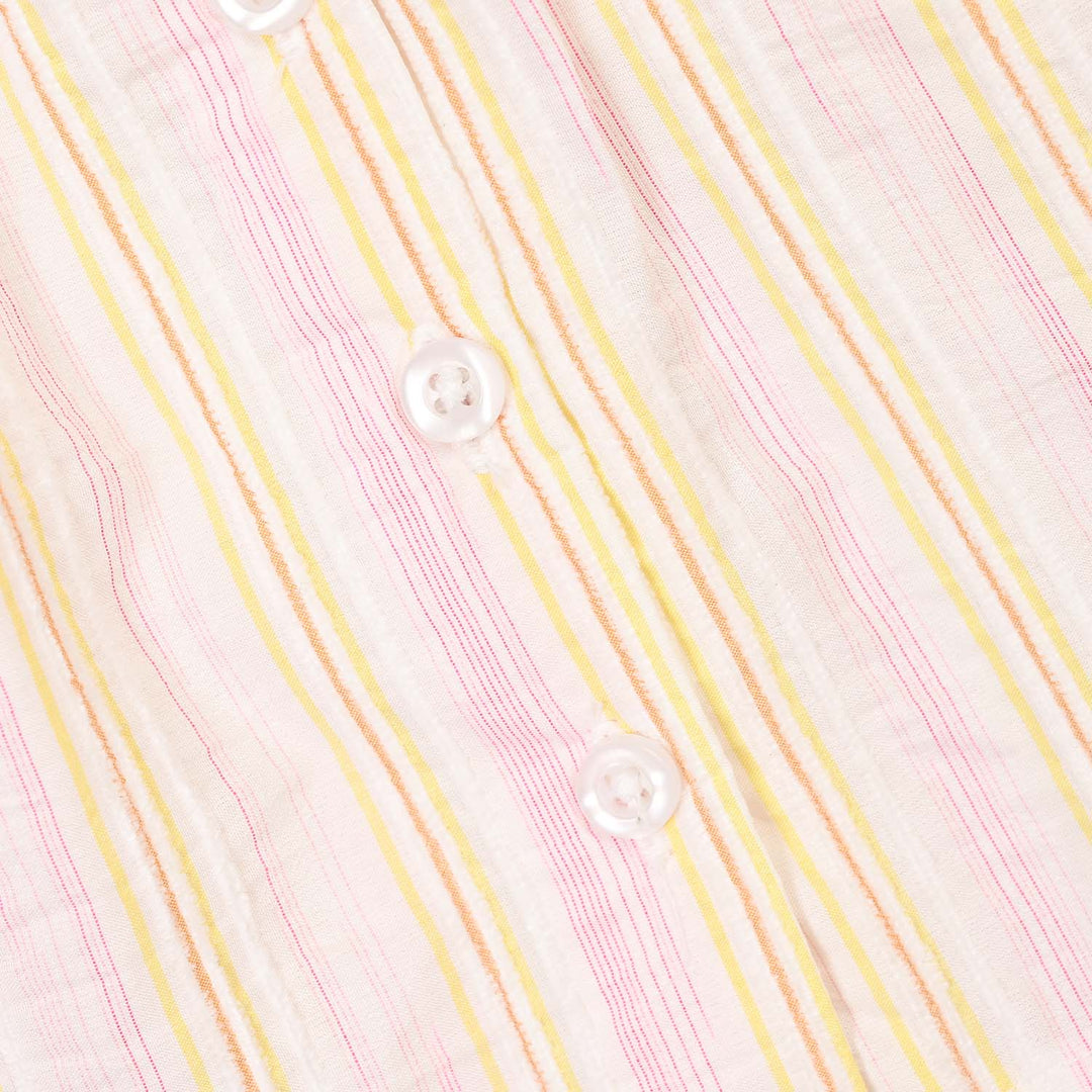 Infant Girls Polyester Emb Top Tiny Flower