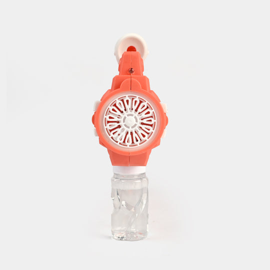 Electric One-Button Automatic Bubble Machine Blaster with Light