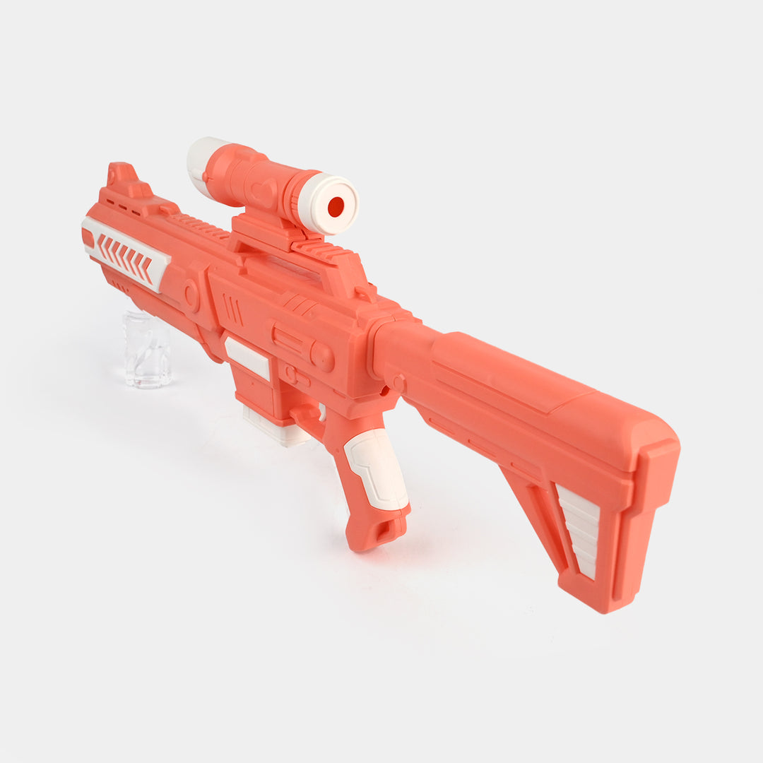 Electric One-Button Automatic Bubble Machine Blaster with Light