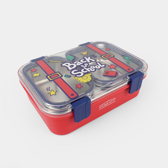 Stainless Steel Lunch Box for Kids | 750ml | Red