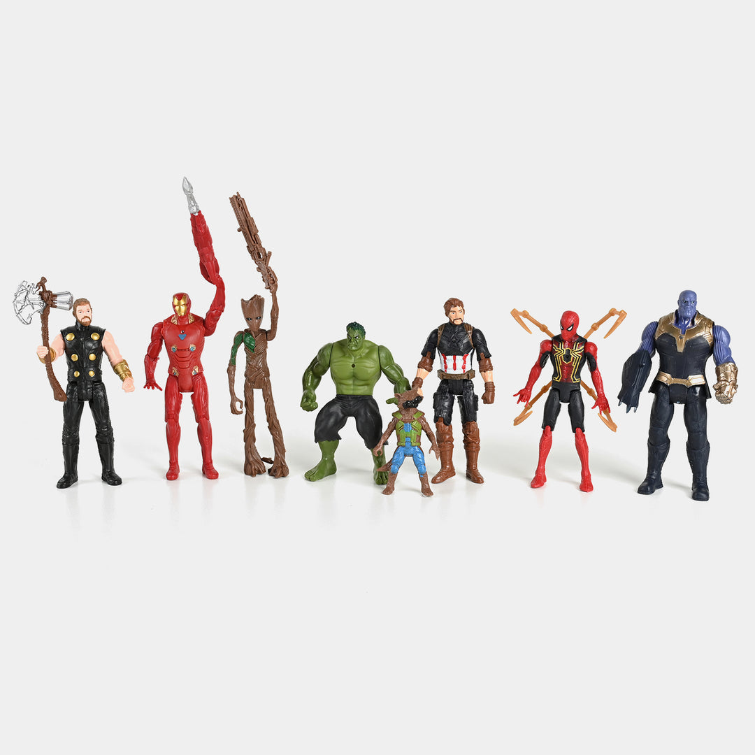 Super Hero Figure Set With Light For kids