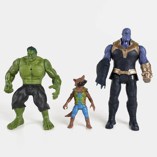 Super Hero Figure Set With Light For kids