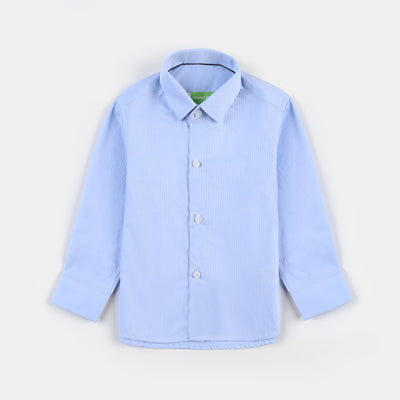 Infant Boys Oxford Formal Shirt (L/Blue)-I/Blue