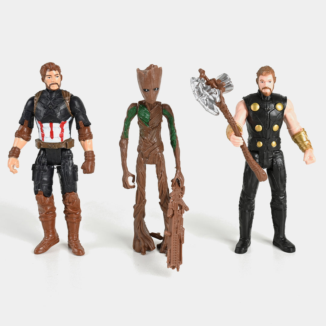 Super Hero Figure Set With Light For kids