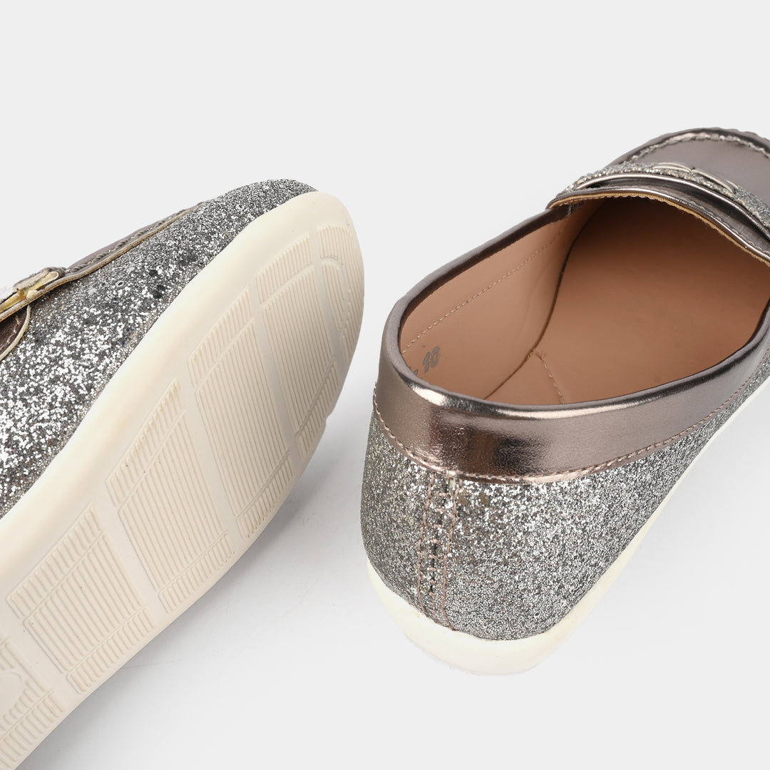 Girls Loafer JV-10-GREY