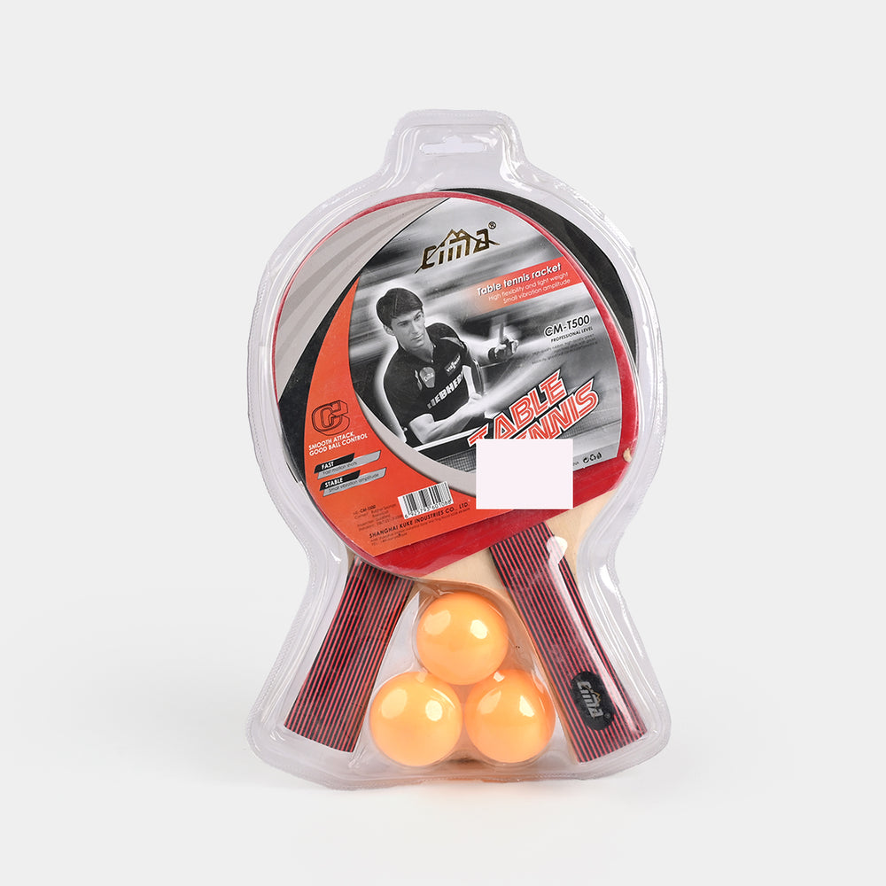 Table Tennis Racket Pair With 3 Balls for Kids