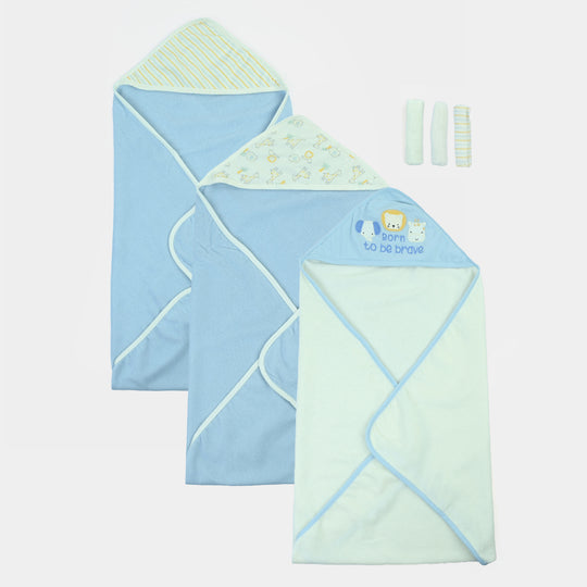 6Pcs Bath Towels & Washcloths Set