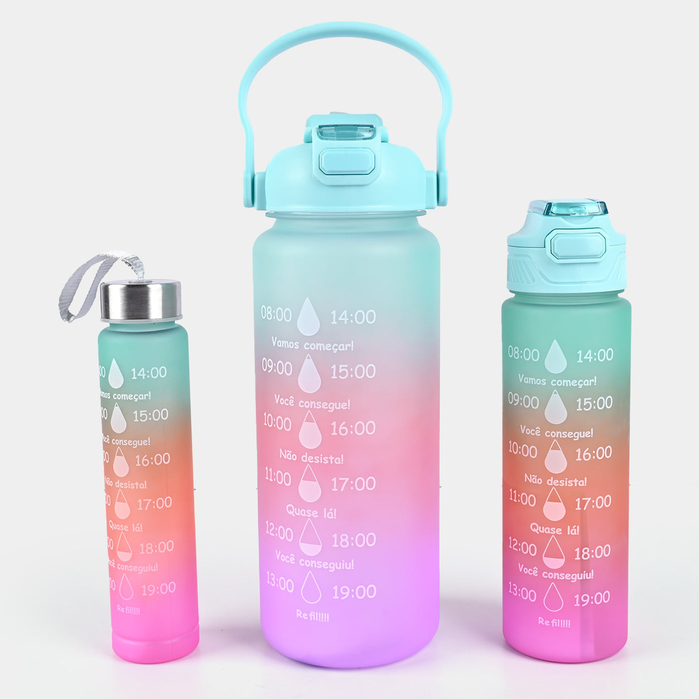 Plastic Water Bottle 3 IN 1 For Kids