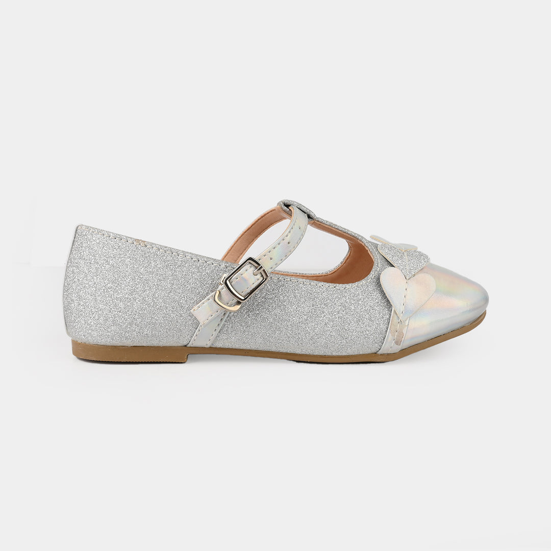 Girls Pumps 11-90-SILVER