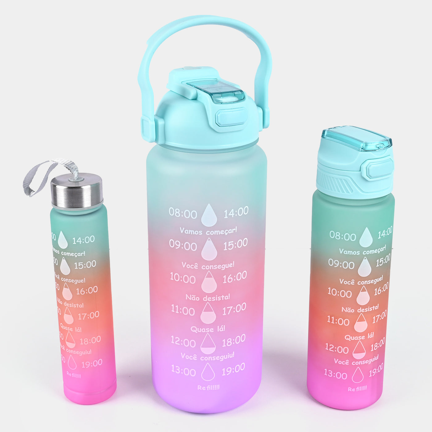 Plastic Water Bottle 3 IN 1 For Kids