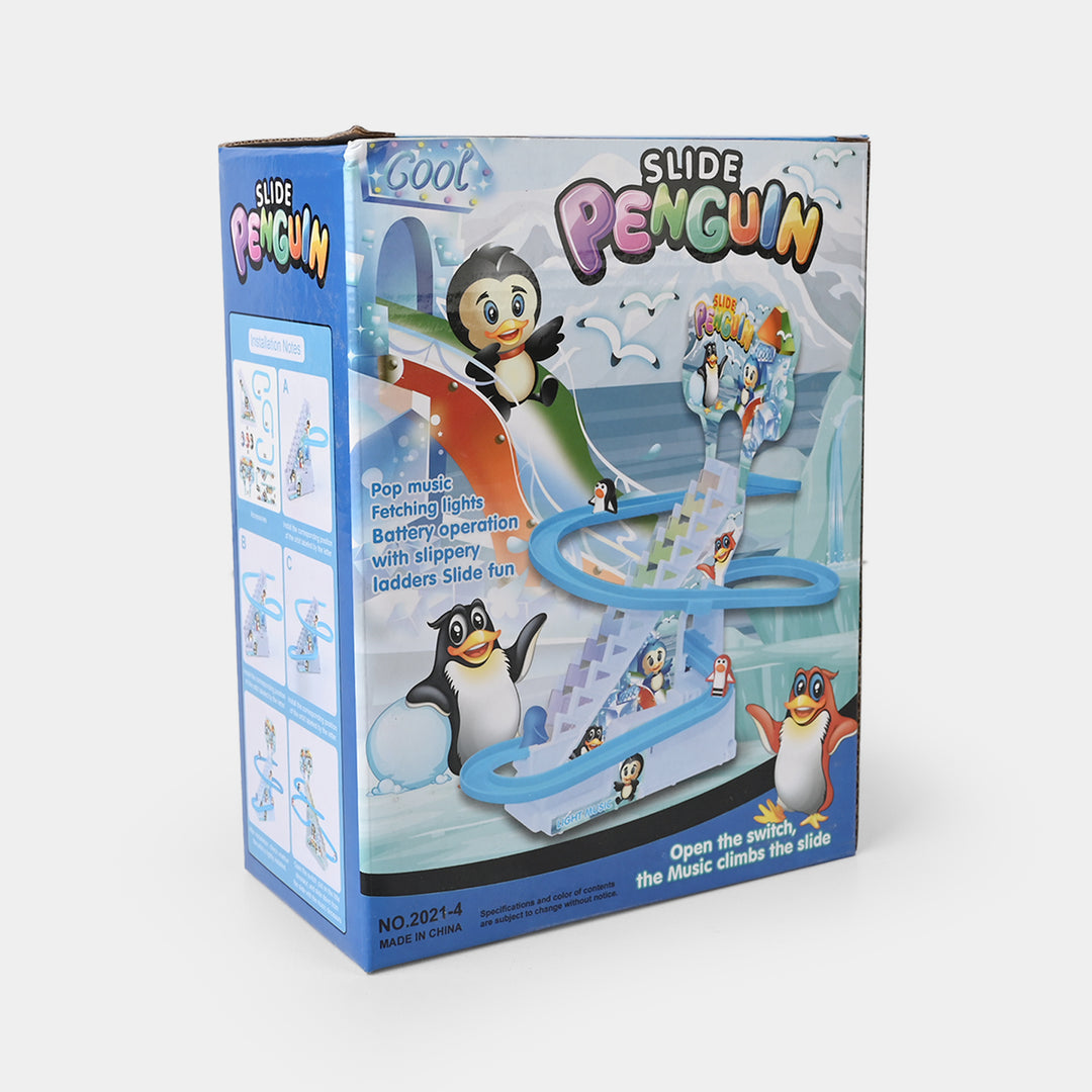 Electric Penguin Track with Light & Music Play Set for Kids