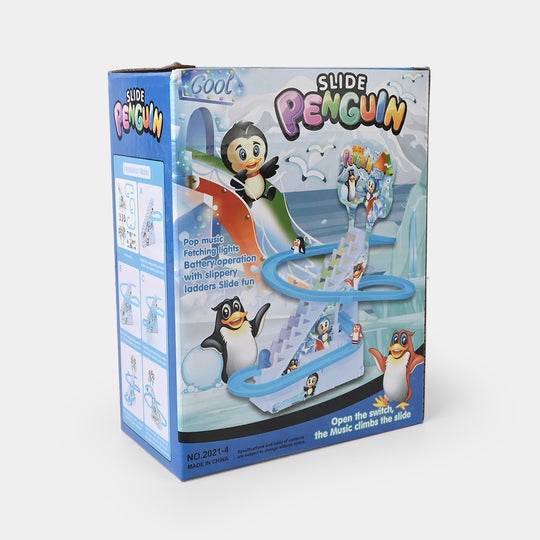 Electric Penguin Track with Light & Music Play Set for Kids