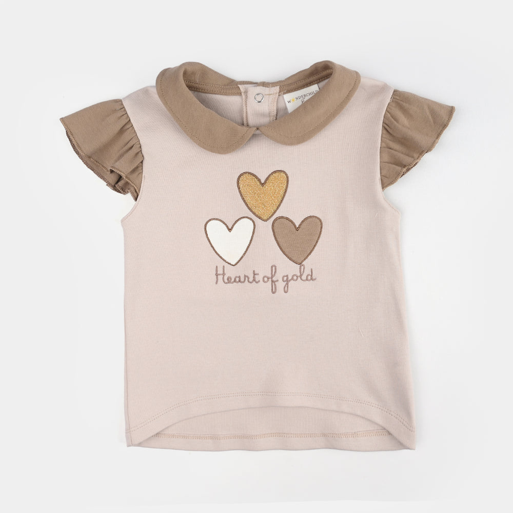 Infant Girls Jersey/Terry 2Pc Suit 287-071-BLUE