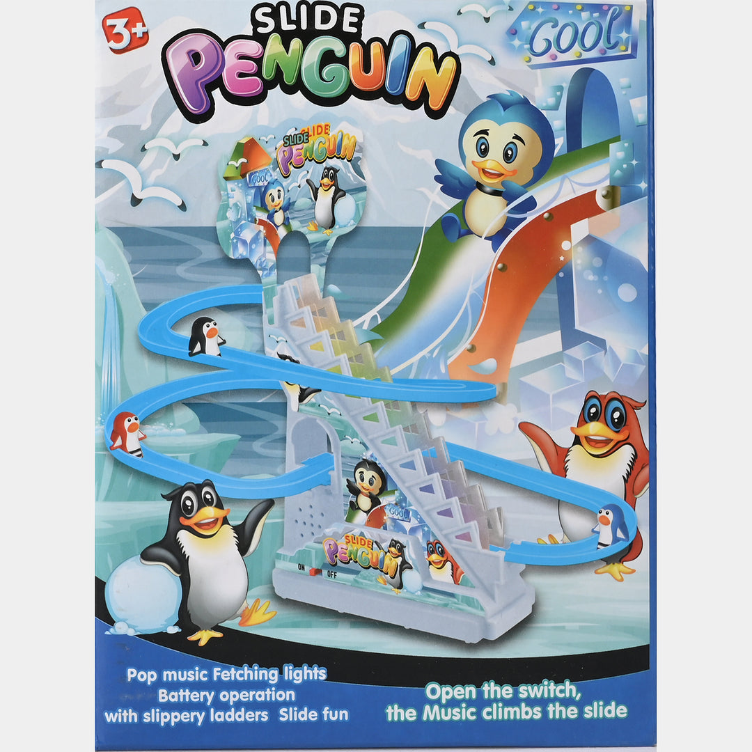 Electric Penguin Track with Light & Music Play Set for Kids