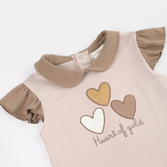 Infant Girls Jersey/Terry 2Pc Suit 287-071-BLUE