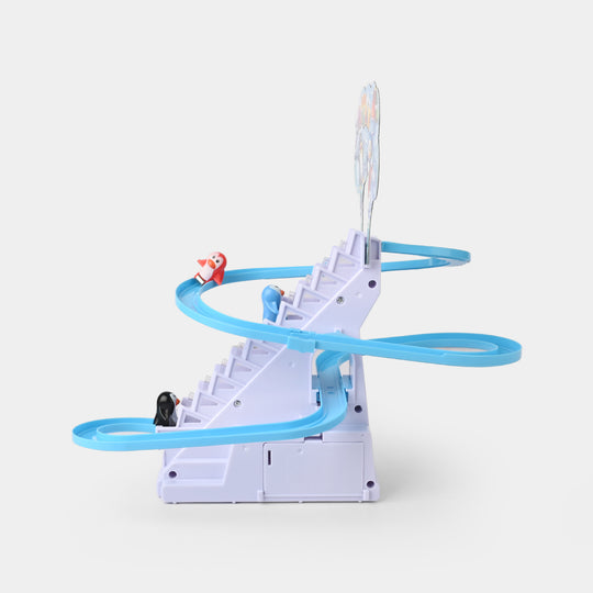 Electric Penguin Track with Light & Music Play Set for Kids