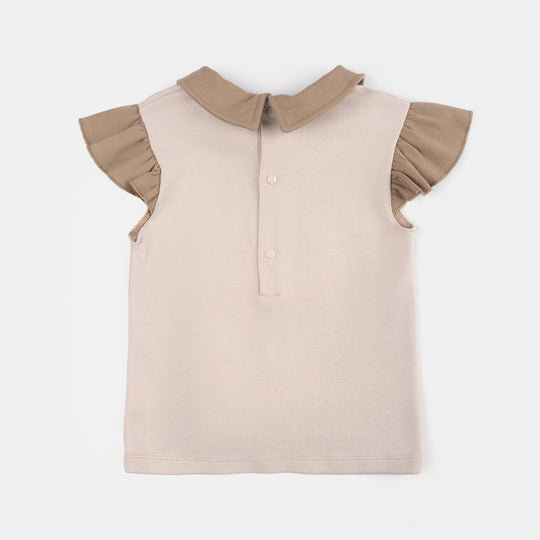 Infant Girls Jersey/Terry 2Pc Suit 287-071-BLUE