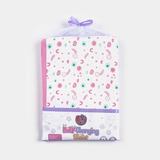 Baby Changing Sheet 17x22 Flower | Pink