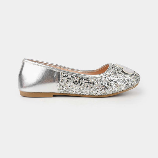 Girls Pumps 11-89-SILVER