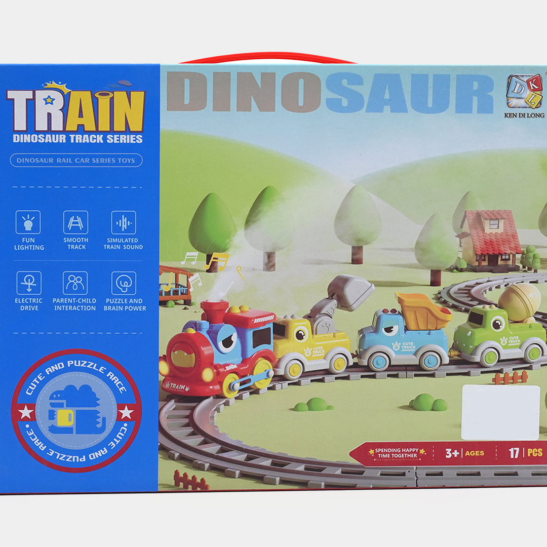 Electric Train and Track Play Set with Lights and Sounds