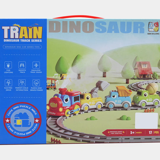 Electric Train and Track Play Set with Lights and Sounds