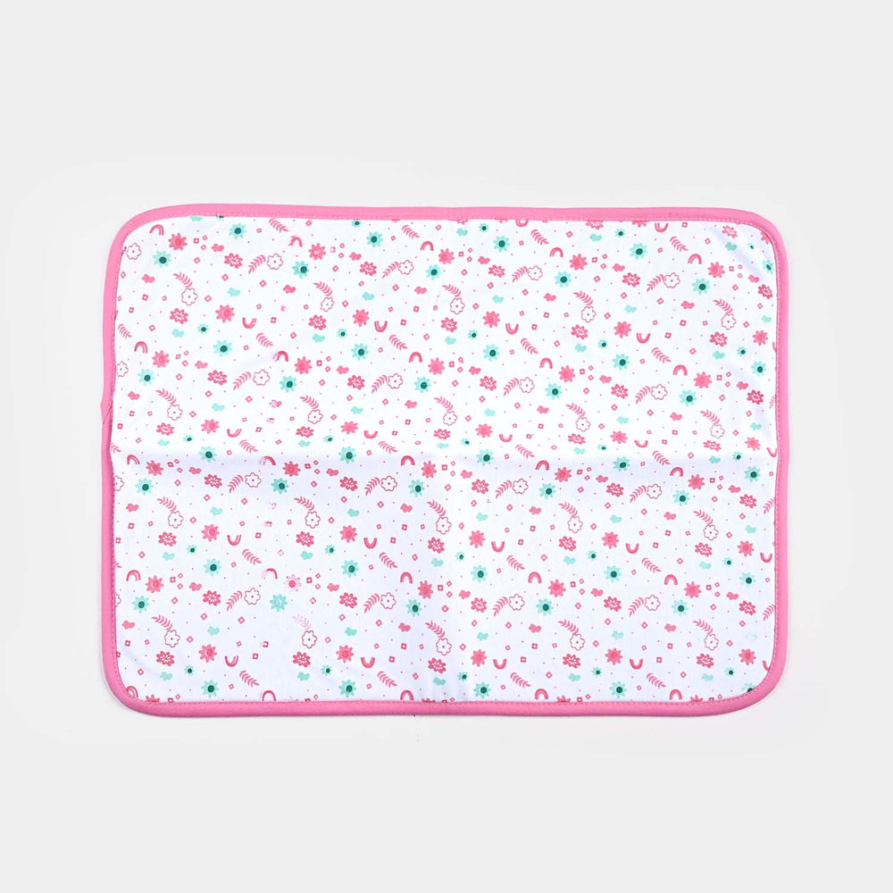 Baby Changing Sheet 17x22 Flower | Pink