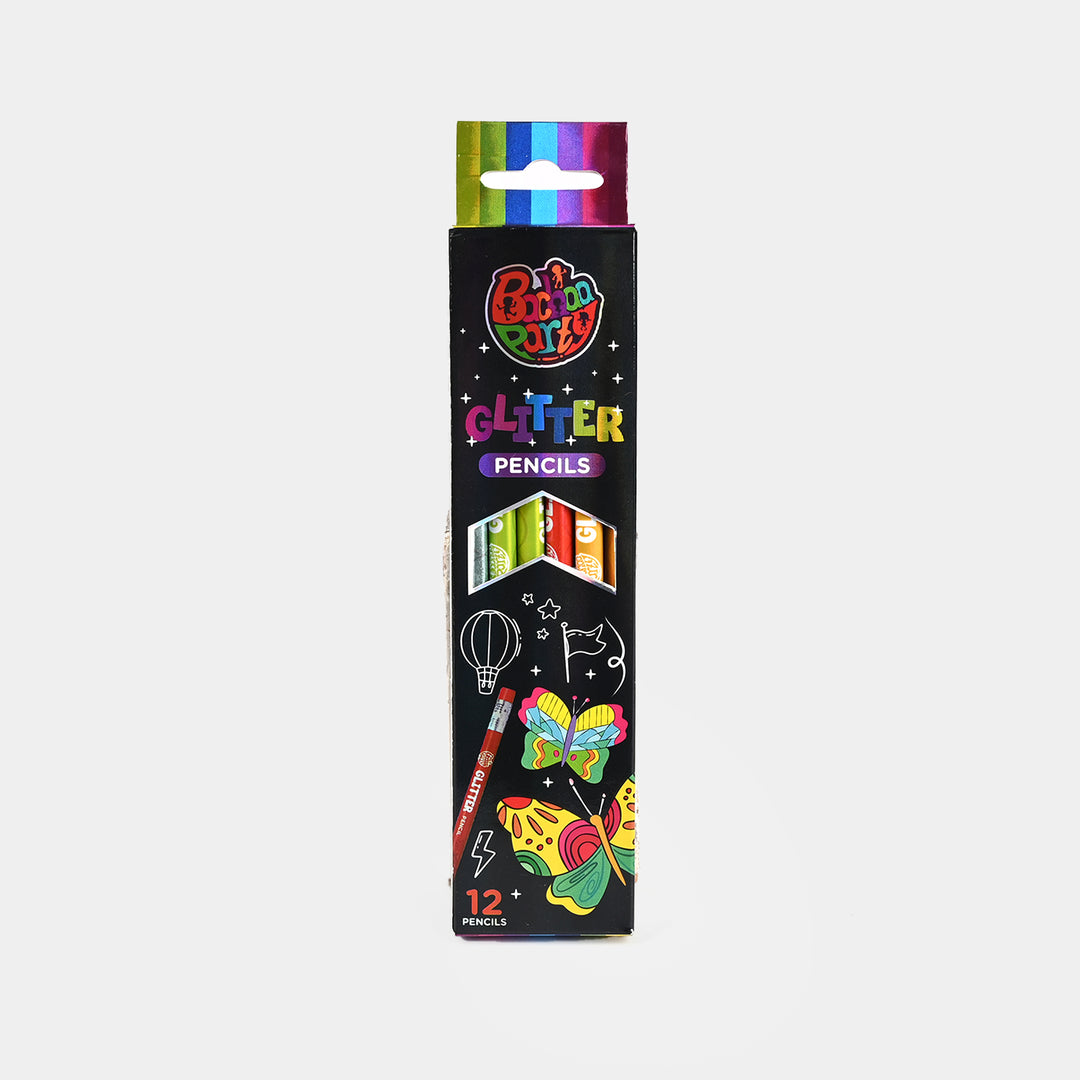 Glitter Pencils Pack Of 12