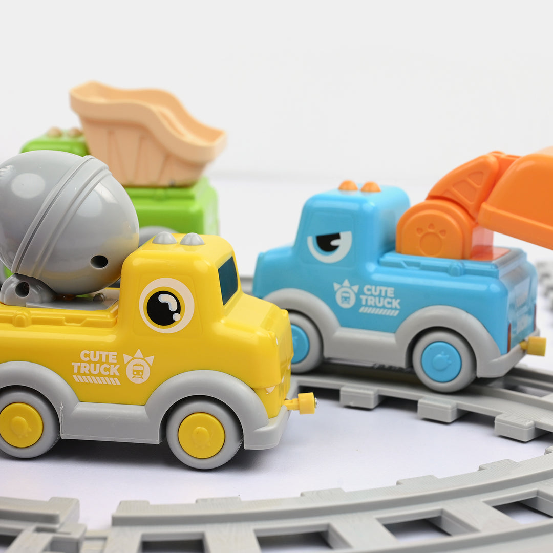 Electric Train and Track Play Set with Lights and Sounds