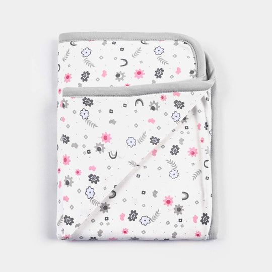 Baby Changing Sheet 17x22 Flower | Grey