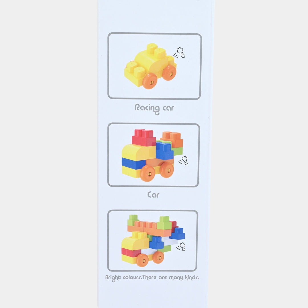 Building Blocks Push Cart – 60 Pieces