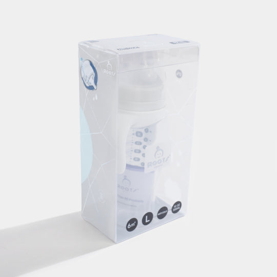 J1016 White Wide-Neck Baby Bottle - 300 ml / 10 oz