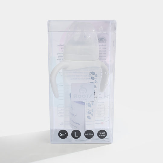 J1016 White Wide-Neck Baby Bottle - 300 ml / 10 oz