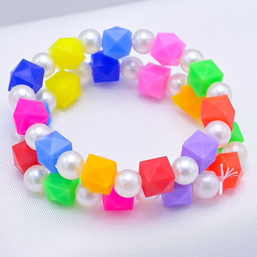 Girls Charm Beaded Bracelet