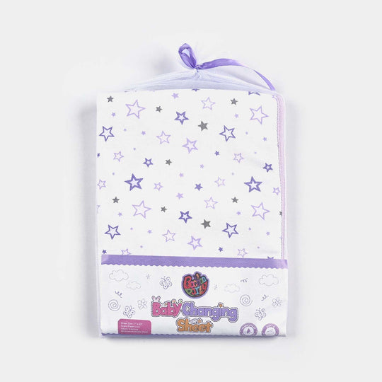 Baby Changing Sheet 17x22 Star | Purple