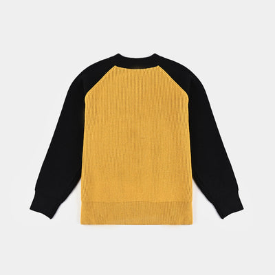 Boys Knitted Sweater- Mustard