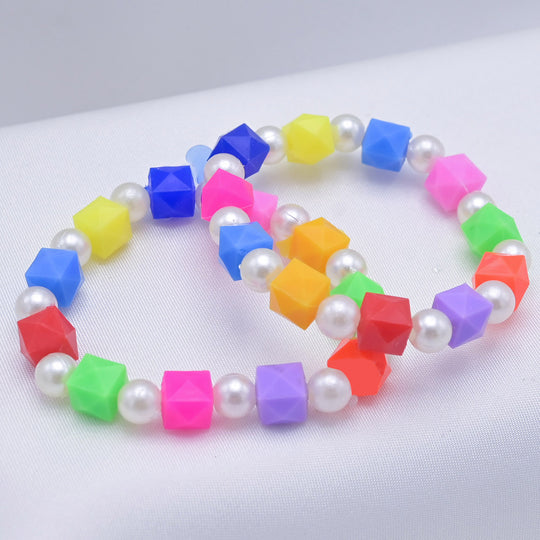 Girls Charm Beaded Bracelet