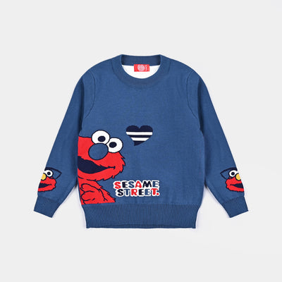 Boys Knitted Sweater- Blue