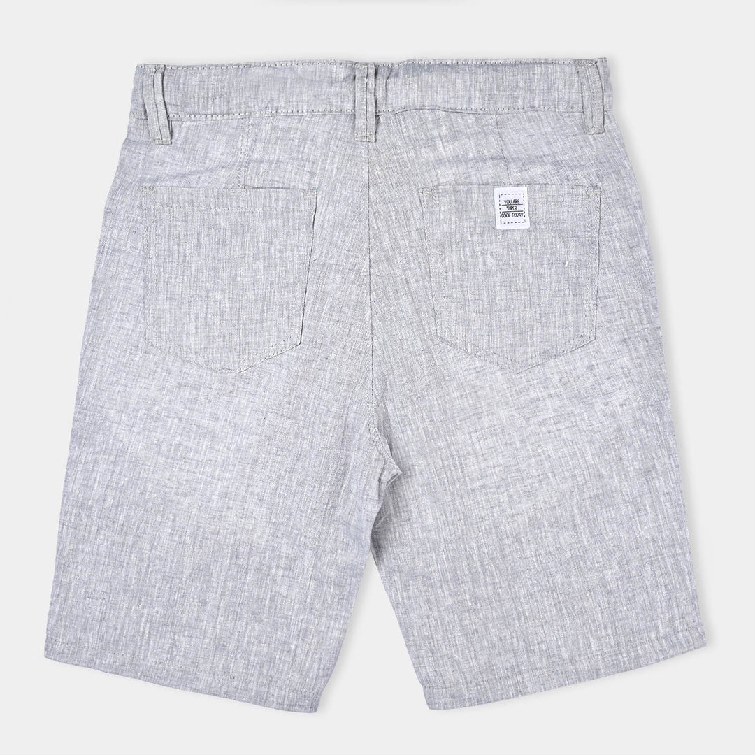 Boys Linen Viscose Short Super Cool-Grey