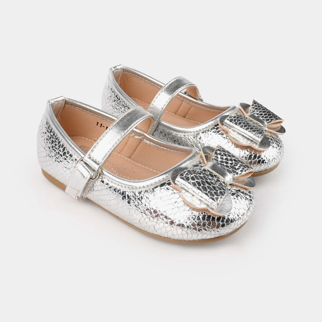 Girls Pumps 11-106-SILVER